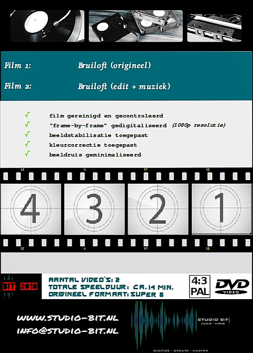 Uitgebreide informatie over uw video's op de achterkant van uw DVD case