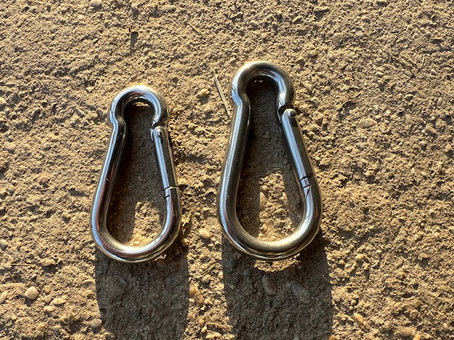 Karabiner Edelstahl 7cm + 8cm
