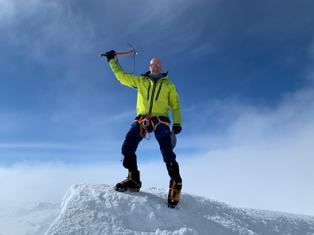 Gipfelerfolg am Mt. Vinson, Mt. Vinson Antarktis, Bergsteigen in der Antarktis, Höchster Berg der Antarktis