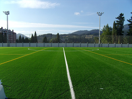 San Martín es el centro de operaciones del Laudio, donde se forjan las futuras perlas rojiblancas. Aquí disputan habitualmente todos sus partidos las categorías inferiores del club. Sus medidas son de 100x55 tras su remodelación de 2010.