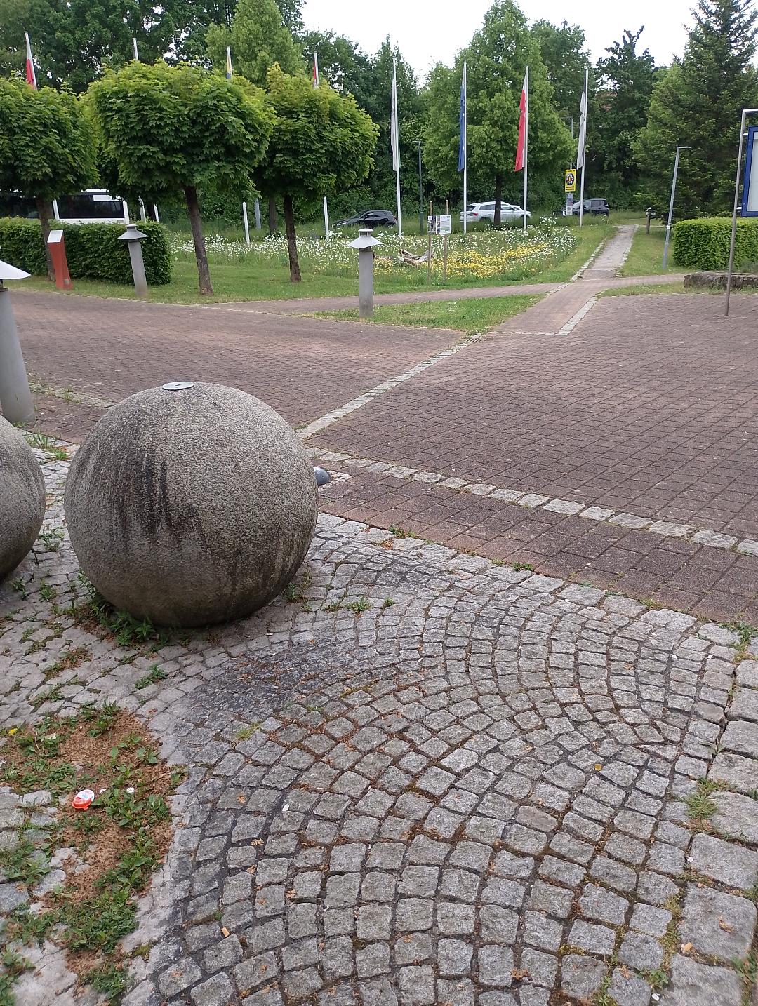Blick vom Eingang zum Bürgerzentrum