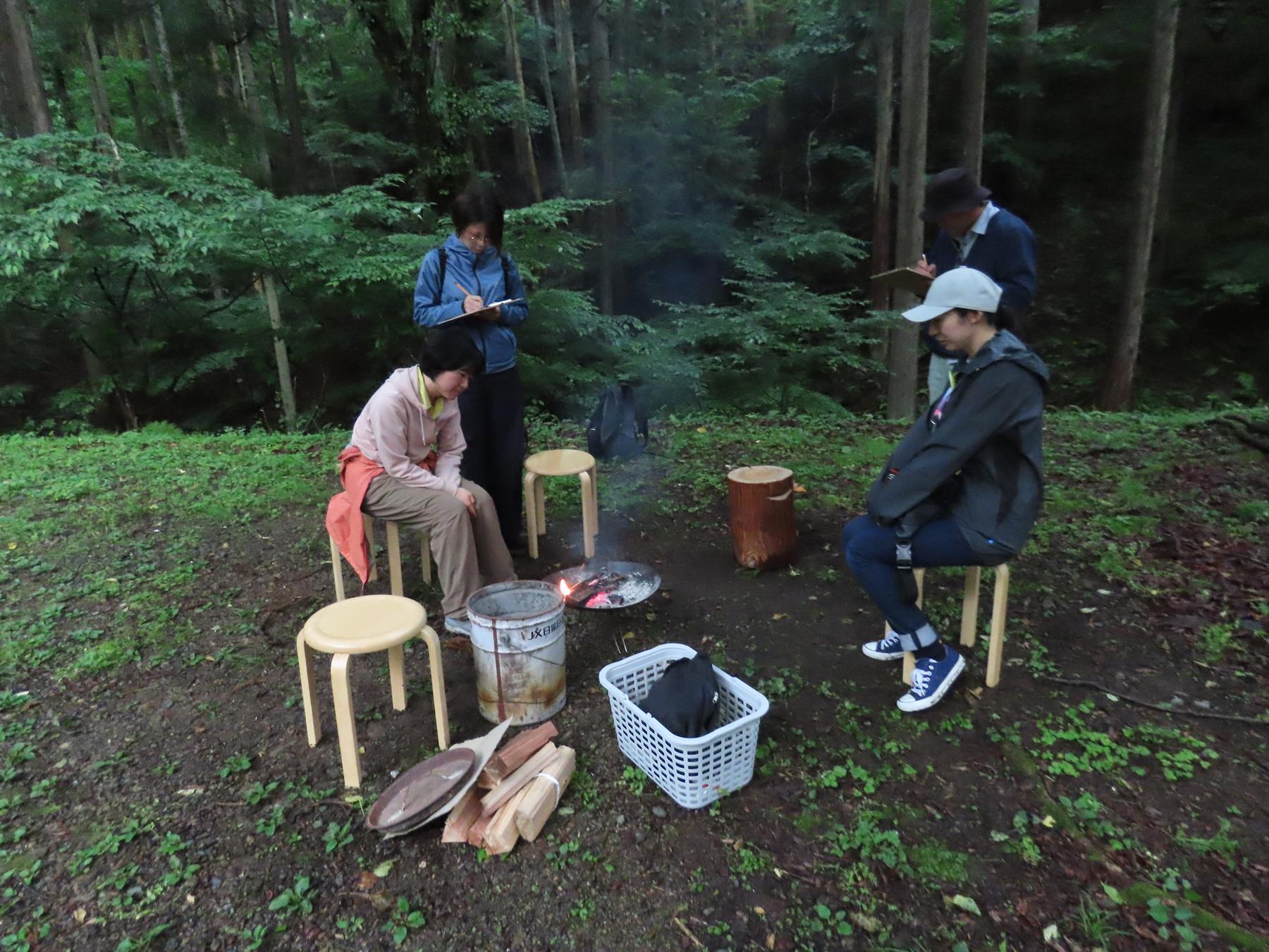 森と焚き火のダイアログ
