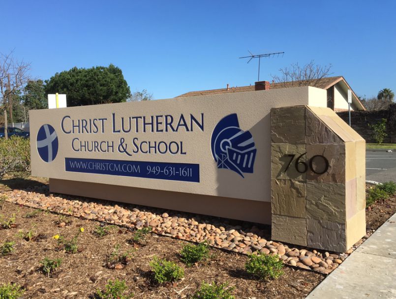 Church Monument Sign by Landmark Signs Inc
