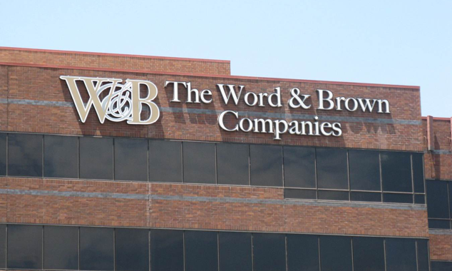 Word & Brown Channel Letter Sign by Landmark Signs Inc. 