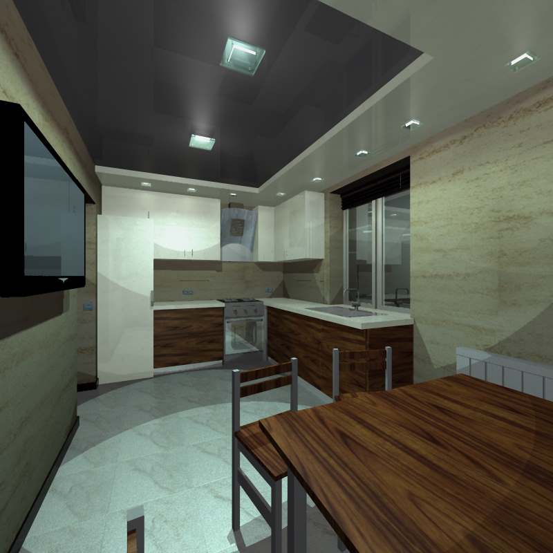 визуализация в 3D -  кухня, Умань, частный дом