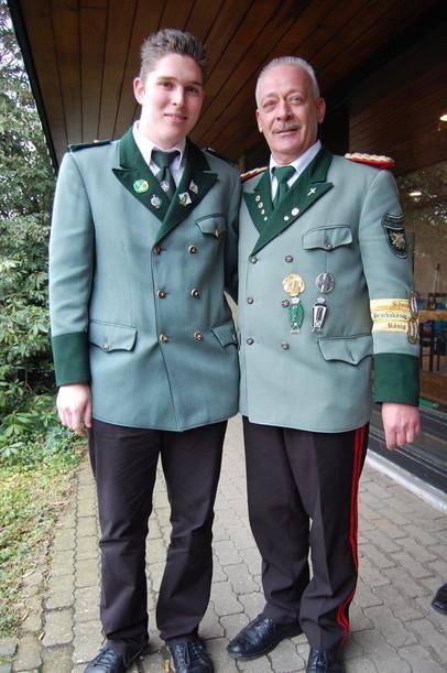 Marvin Hahn und Ulli Müller beim Tag der Schützen 2013 in St. Michael