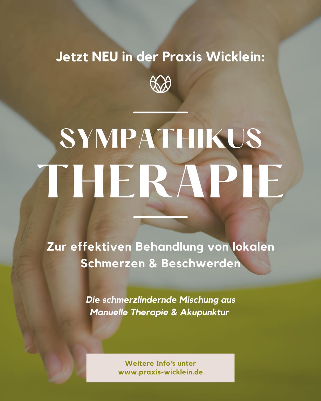 Die neue Behandlungsmethode: Sympathikustherapie!