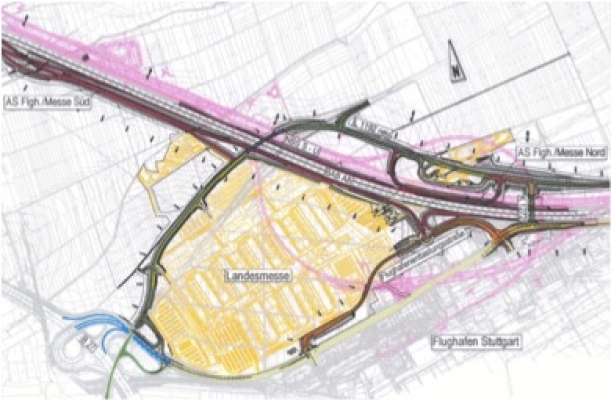 Landesmesse Stuttgart – Äußere Verkehrserschließung