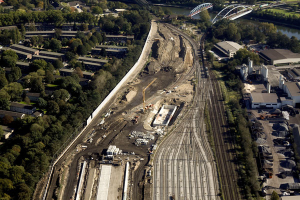 Neubau einer Zugbildungsanlage und KV-Drehscheibe im Bahnhof Duisburg-Ruhrort Hafen