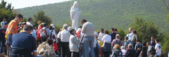 Auf dem Erscheinungsberg - Quelle: www.medjugorje.de