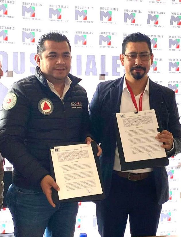 Firman Convenio de Colaboración la Coordinación General de Protección Civil del Estado de México e INDUSTRIALES MX