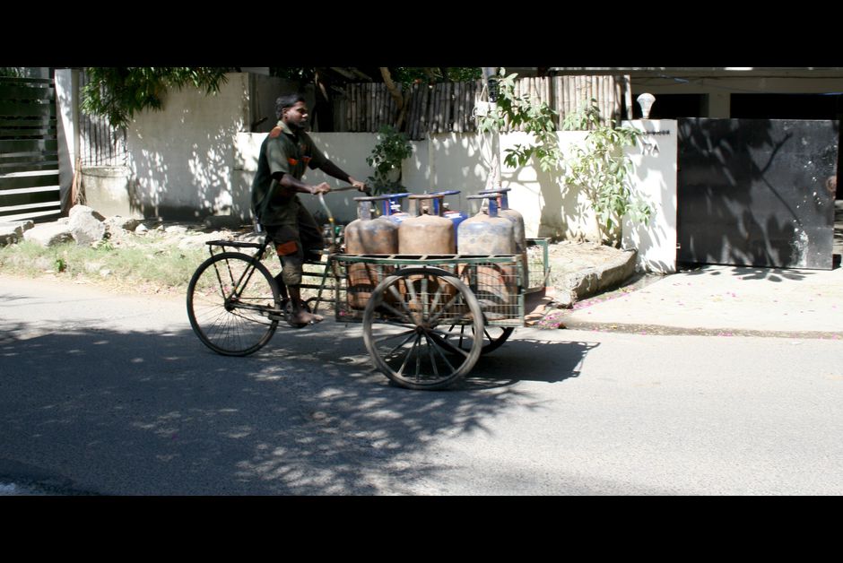 Livreur de bouteilles de gaz