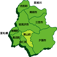 栗山町　地図