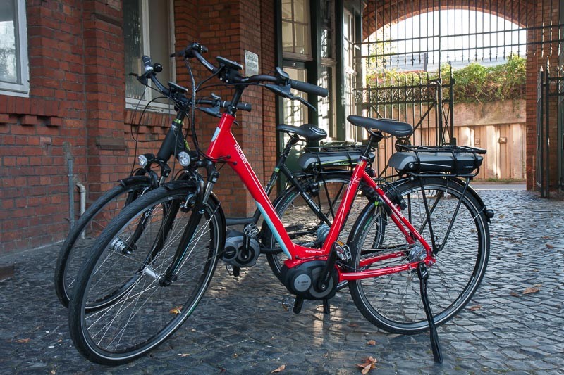 Foto: Andreas Hartwig, Bild zeigt ein Fahrrad von Zweirad Kehlenbeck auf dem Nordwolle-Gelände in Delmenhorst, Bildstrecke "unterwegs in Delmenhorst"