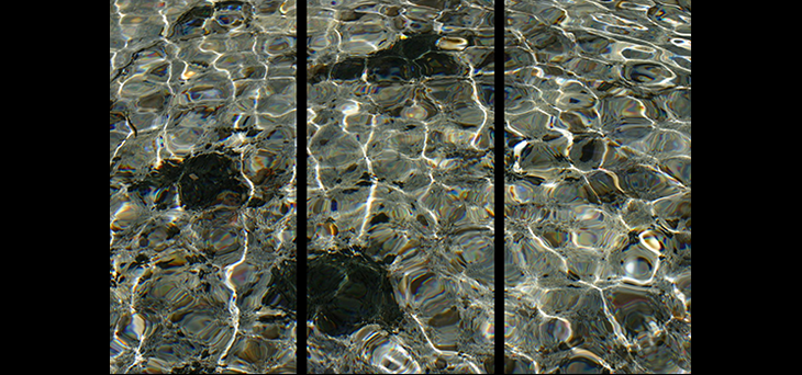                 SPRING RIVER TRIPTYCH (Crystal clear waters of Spring River in central Oregon)