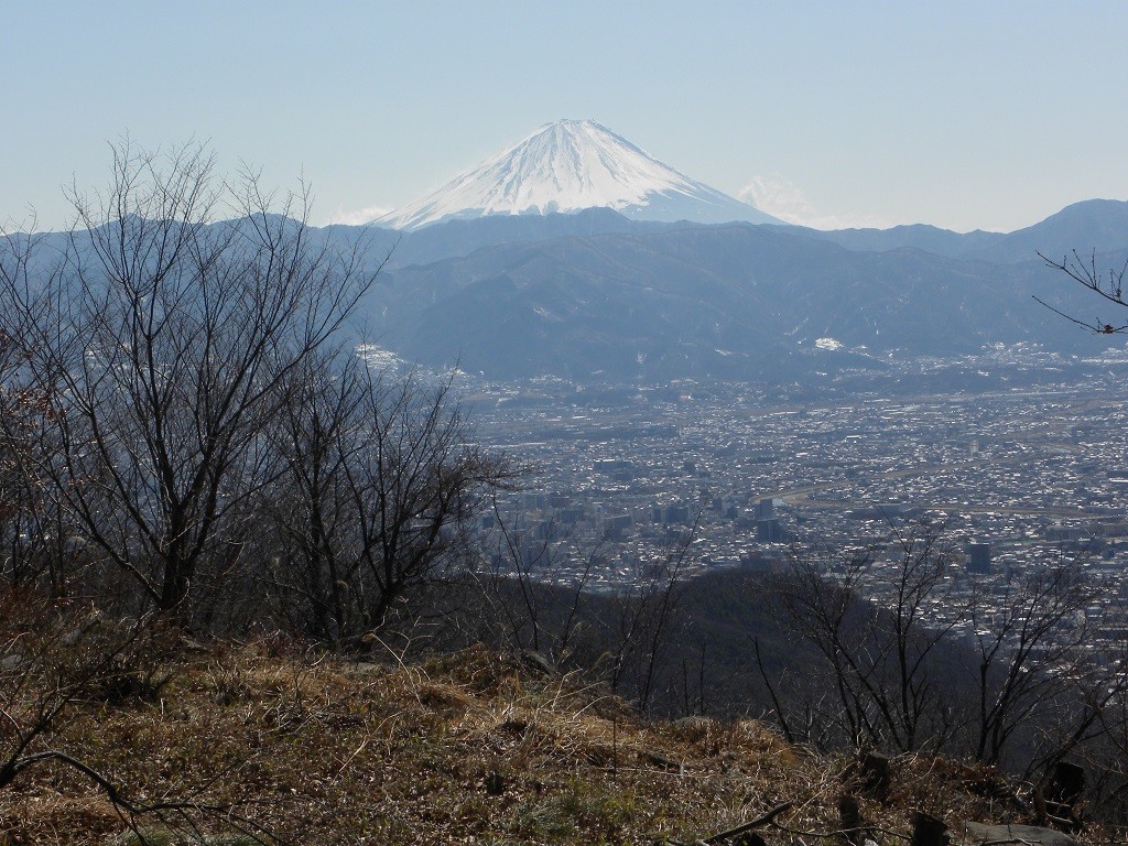片山から見た富士山（2014年3月8日）