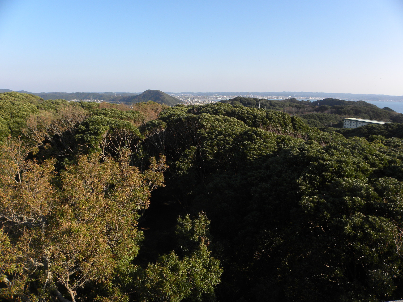 展望塔からの全景（館山方面）