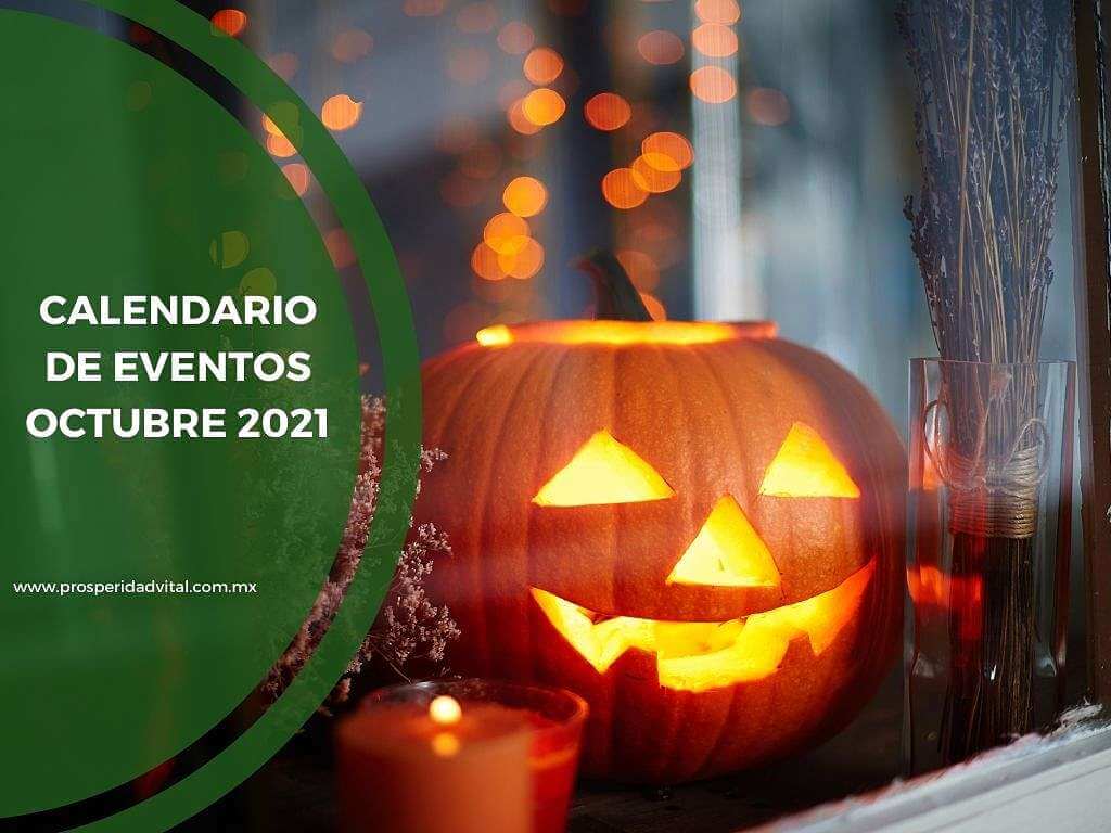 Calendario Eventos NeoLife México y Organización Prosperidad Vital Octubre 2021