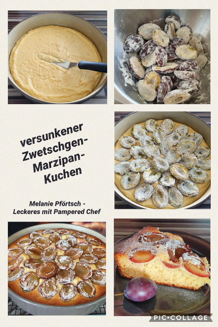 Versunkener Zwetschgen-Marzipan-Kuchen