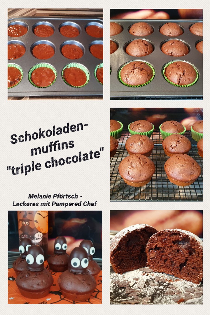 Schokoladenmuffins "triple chocolate"