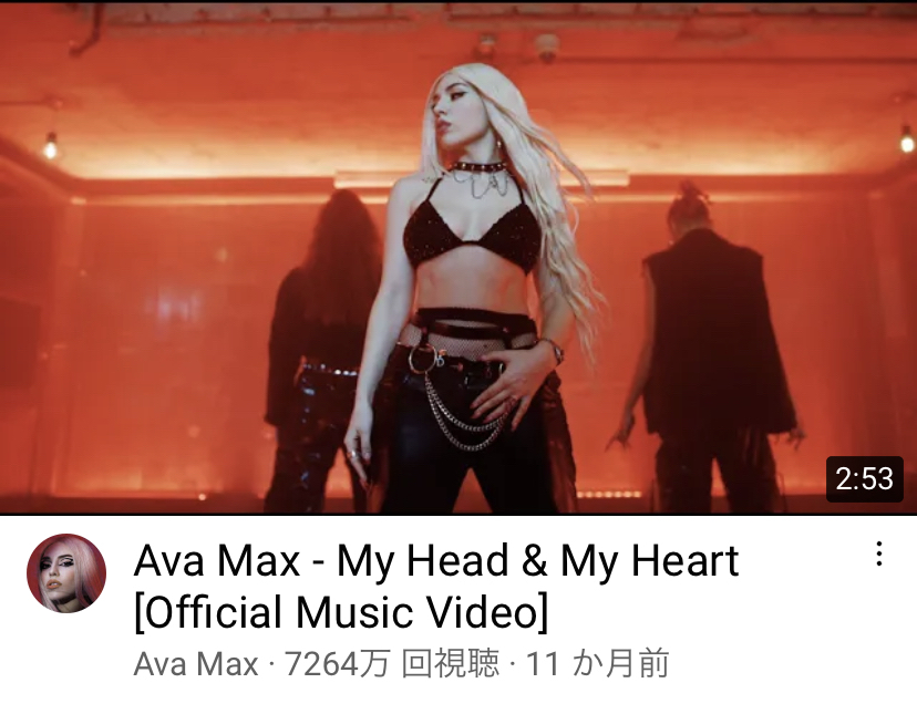 Ava MaxさんのMy Head&My Heart