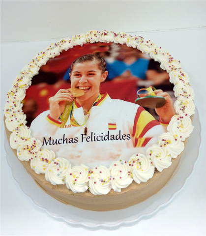 Tarta para Carolina Marin