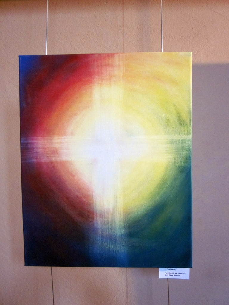 9Lichtkreutz,Pastelkreide Auf Leinwand,50x70,160€ verkauft