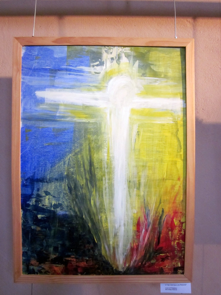  7 Licht kahm in die Finsterniss, Acryi auf Malpappe,50x70, 230€ 