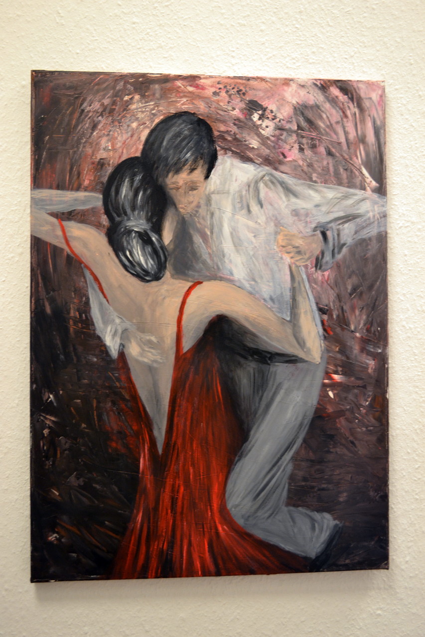 Tango,Acryl auf Leinwand 50x70cm, 450 € verkauft