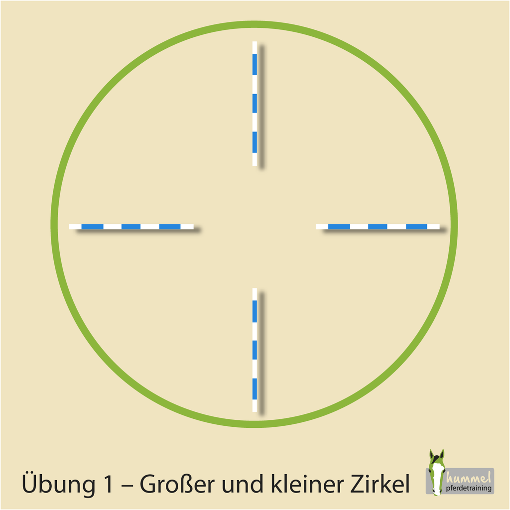 4 Stangen 7 Ubungen Hummel Pferdetraining