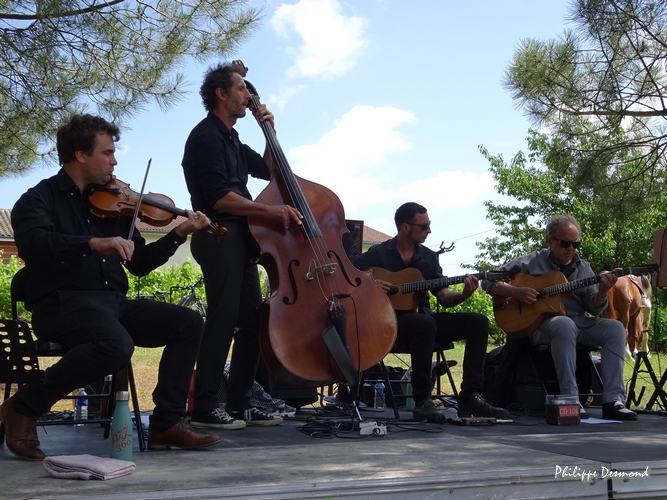 Djangophil. Dimanche 15 juin 2025, Quinsac, Festival Jazz360. © Philippe Desmond