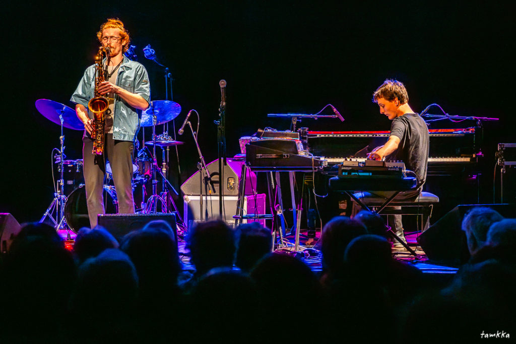 Etienne Manchon et Pierre Lapprand "Congé Spatial", samedi 7 juin 2025, Cénac, Festival Jazz360. ©-tamkkaphoto-E-Manchon_P-Lapprand_Congé-spatial