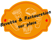 Festival Jazz360, logo buvette et restauration sur place.