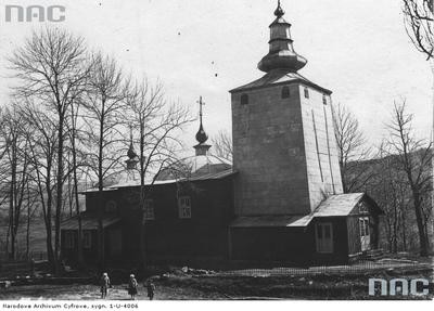 Męcina Wielka - cerkiew św. św. Kosmy i Damiana (lata 1918 - 1939)