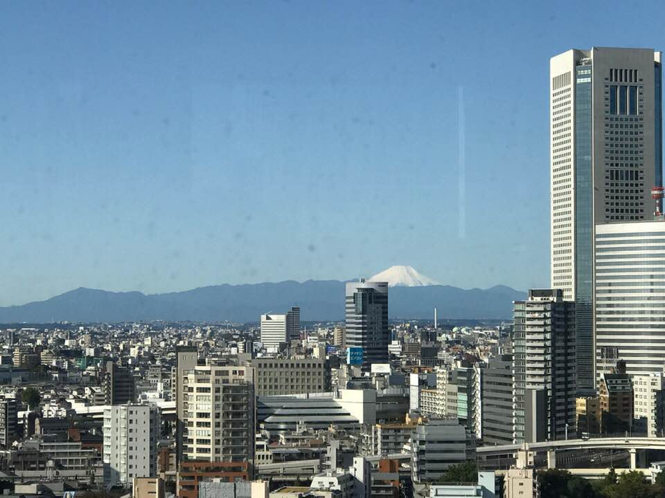 日本晴れと富士山