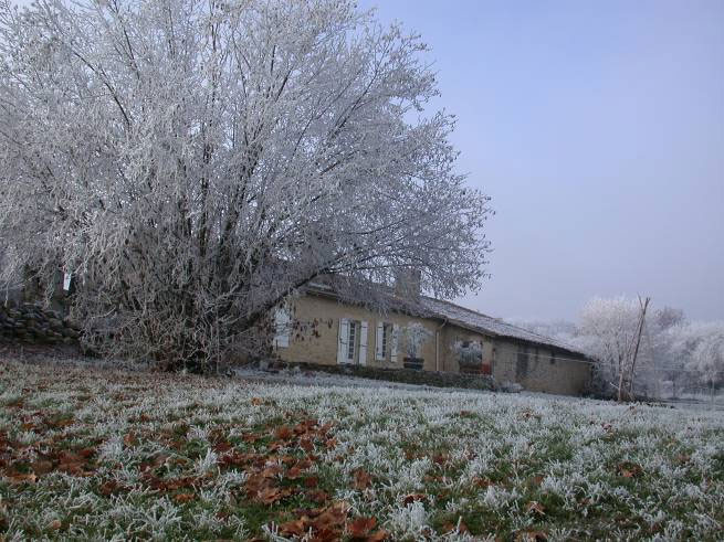 Gîte Ruch- Le charme de l'hiver dans l'Entre-deux-mers