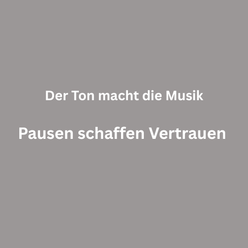 Warum Pausen mehr Wirkung haben als perfekte Formulierungen.