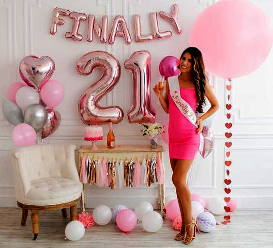 Decoración Cumpleaños 21 años - decoracion para fiestas