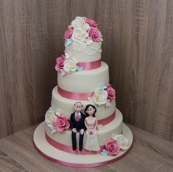 torta de boda para matrimonio