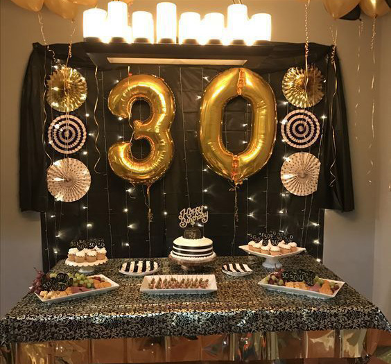 Decoración de Fiesta Dorada - decoracion para fiestas