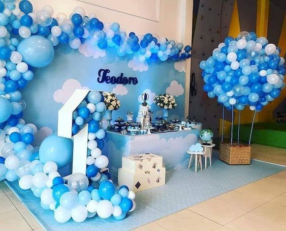 Cirugía Pompeya también Decoración Cumpleaños niño 1 año - decoracion para fiestas