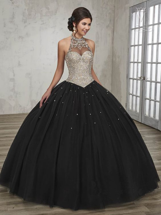Vestido negro de xv top