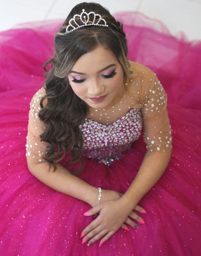 Vestidos de 15 años color salmon claro shop