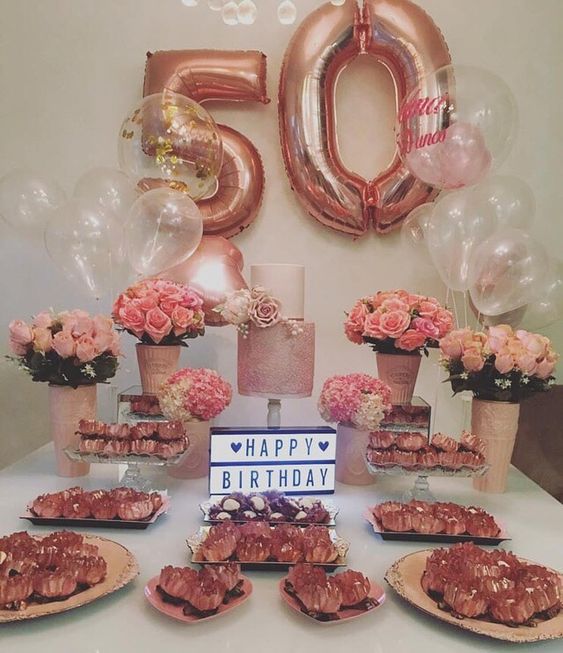 Decoración Fiesta 50 Años - decoracion para fiestas