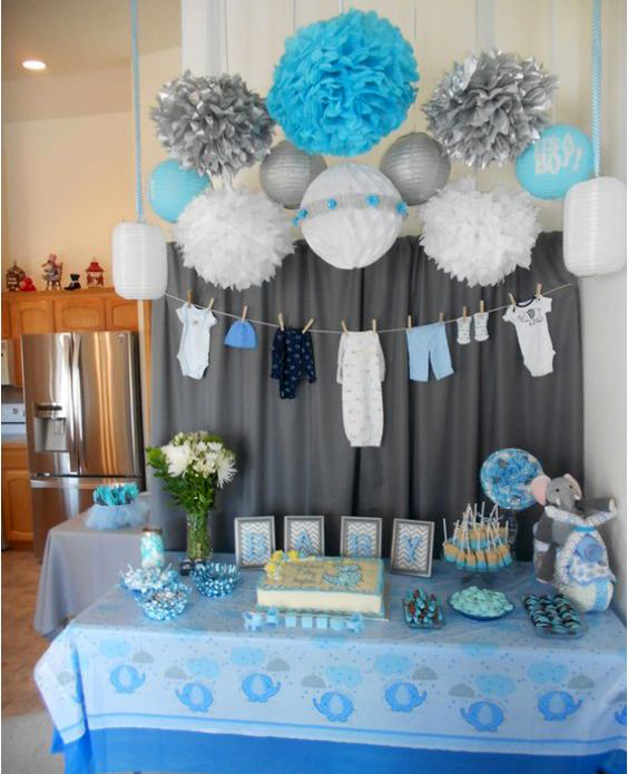 10 Ideas para Baby Shower en Casa decoracion para fiestas