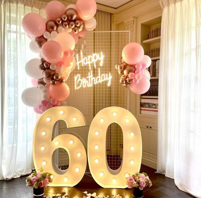 decoracion cumpleaños 60 años