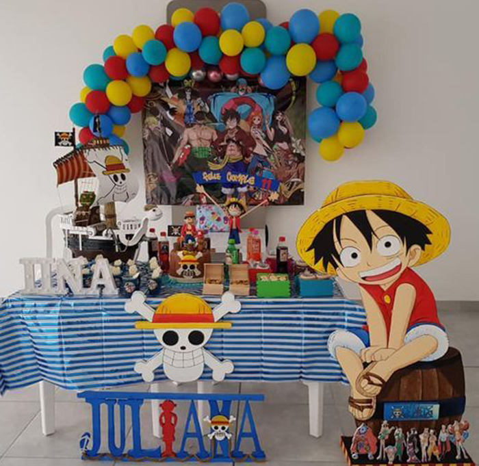 decoracion fiesta anime de one piece