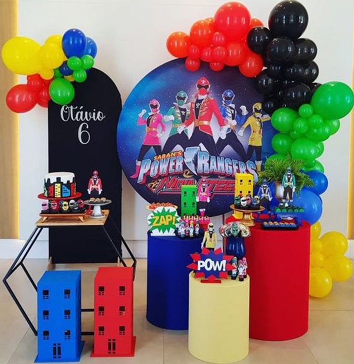Ideas de Decoración para Cumpleaños de los Power Rangers