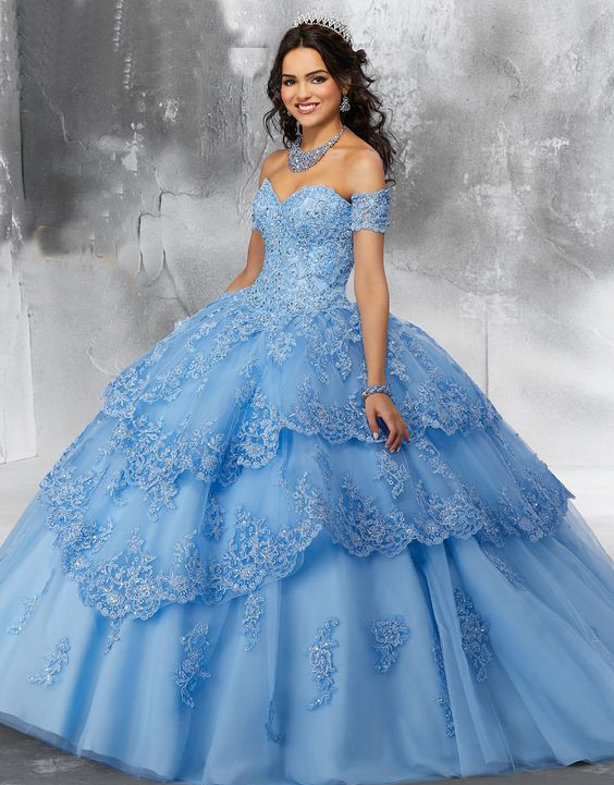 Vestidos azules para quinceañeras best sale
