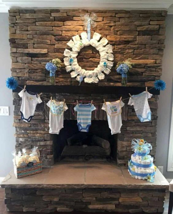 adorno para baby shower en casa